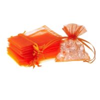 Bolsas de organza 6 x 8 cm - naranja Bolsas de organza