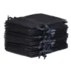 Bolsas de organza 6 x 8 cm - negro Halloween