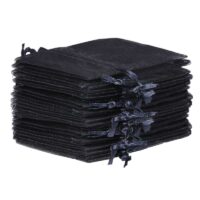 Bolsas de organza 6 x 8 cm - negro Halloween