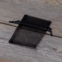 Bolsas de organza 6 x 8 cm - negro Lavanda y productos secos perfumados