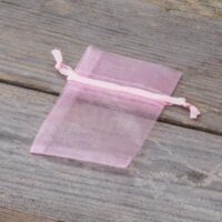 Bolsas de organza 6 x 8 cm - rosa claro Lavanda y productos secos perfumados