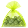Bolsas de organza 6 x 8 cm - verde claro Bolsas pequeñas 6x8 cm