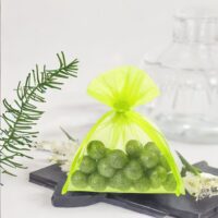 Bolsas de organza 6 x 8 cm - verde claro Bolsas verdes