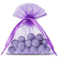 Bolsas de organza 6 x 8 cm - violeta oscuro