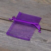 Bolsas de organza 6 x 8 cm - violeta oscuro Lavanda y productos secos perfumados