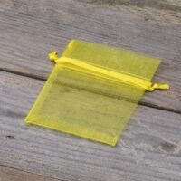 Bolsas de organza 7 x 9 cm - amarillo Bolsas de organza