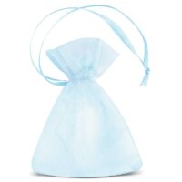 Bolsas de organza 7 x 9 cm (SDB) - azul claro Bolsas azul claro