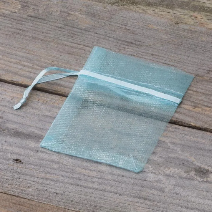 Bolsas de organza 7 x 9 cm (SDB) - azul claro Para niños
