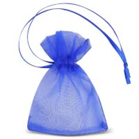 Bolsas de organza 7 x 9 cm (SDB) - azul Bolsas pequeñas 7x9 cm