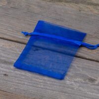 Bolsas de organza 7 x 9 cm - azul Bolso de la Navidad