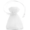 Bolsas de organza 7 x 9 cm (SDB) - blanco Bolsas pequeñas 7x9 cm