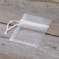 Bolsas de organza 7 x 9 cm (SDB) - blanco Bolsas blancas