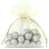 Bolsas de organza 7 x 9 cm - ecru Bolsas ecru