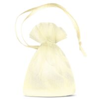 Bolsas de organza 7 x 9 cm (SDB) - ecru Bolsas ecru