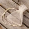 Bolsas de organza 7 x 9 cm (SDB) - ecru Bolsas pequeñas 7x9 cm