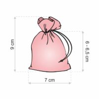 Bolsas de organza 7 x 9 cm (SDB) - ecru Bolsas de organza