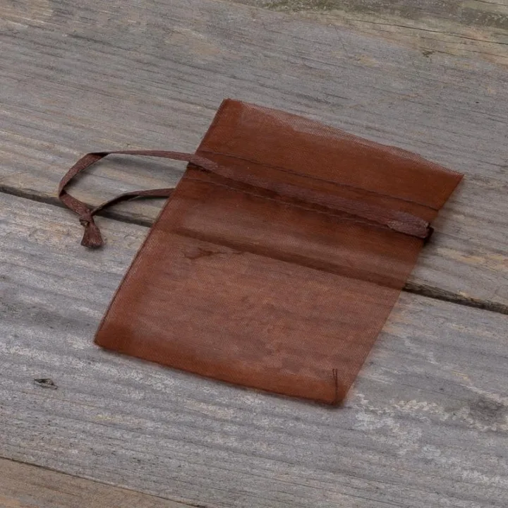 Bolsas de organza 7 x 9 cm - marrón Lavanda y productos secos perfumados