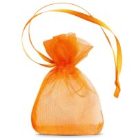 Bolsas de organza 7 x 9 cm (SDB) - naranja Bolsas naranjas