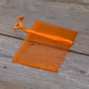 Bolsas de organza 7 x 9 cm (SDB) - naranja Halloween