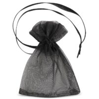 Bolsas de organza 7 x 9 cm (SDB) - negro Bolsas pequeñas 7x9 cm