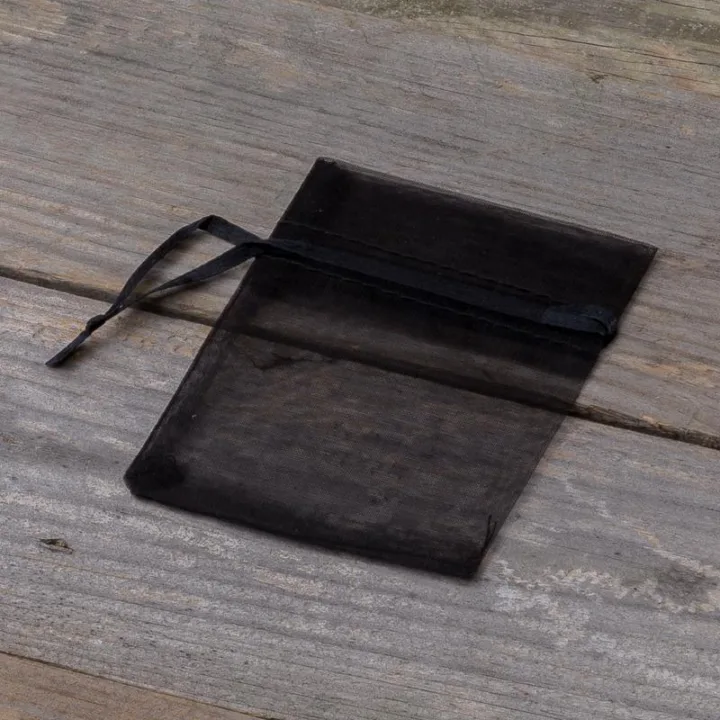 Bolsas de organza 7 x 9 cm (SDB) - negro Halloween