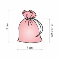 Bolsas de organza 7 x 9 cm (SDB) - negro Lavanda y productos secos perfumados