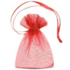 Bolsas de organza 7 x 9 cm (SDB) - rojo Bolsas pequeñas 7x9 cm