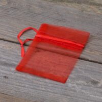 Bolsas de organza 7 x 9 cm (SDB) - rojo San Valentín
