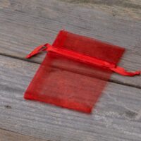 Bolsas de organza 7 x 9 cm - rojo San Valentín