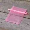Bolsas de organza 7 x 9 cm - rosa San Valentín