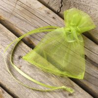 Bolsas de organza 7 x 9 cm (SDB) - verde Bolsas verdes