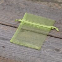 Bolsas de organza 7 x 9 cm - verde Semana Santa