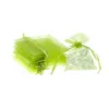 Bolsas de organza 7 x 9 cm - verde Decoraciones de mesa