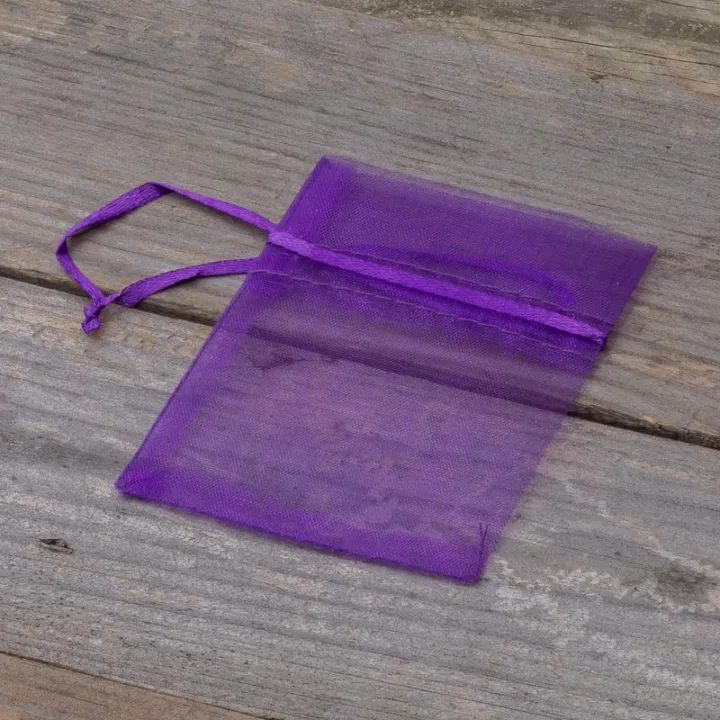 Bolsas de organza 7 x 9 cm (SDB) - violeta oscuro Bolsas para lavanda