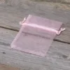 Bolsas de organza 7x9 cm - rosa claro San Valentín