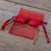 Bolsas de organza 8 x 10 cm - granate B San Valentín