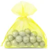 Bolsas de organza 8 x 10 cm - amarillo Bolsas amarillas