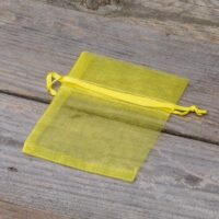 Bolsas de organza 8 x 10 cm - amarillo San valentín