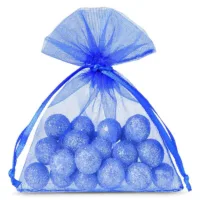 Bolsas de organza 8 x 10 cm - azul Bolsas azules