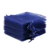 Bolsas de organza 8 x 10 cm - azul oscuro Lavanda y productos secos perfumados