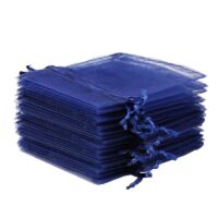 Bolsas de organza 8 x 10 cm - azul oscuro Lavanda y productos secos perfumados