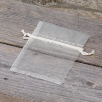 Bolsas de organza 8 x 10 cm - ecru Agradecimiento a los invitado