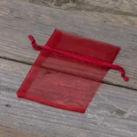 Bolsas de organza 8 x 10 cm - granate San Valentín