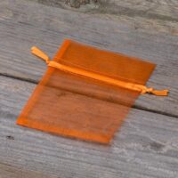 Bolsas de organza 8 x 10 cm - naranja Halloween