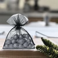 Bolsas de organza 8 x 10 cm - negro Halloween