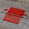 Bolsas de organza 8 x 10 cm - rojo Bolso de la Navidad