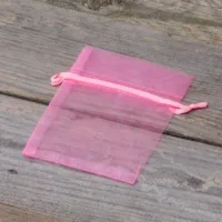 Bolsas de organza 8 x 10 cm - rosa Bolsas pequeñas 8x10 cm