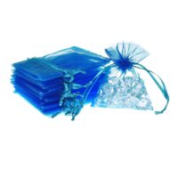 Bolsas de organza 8 x 10 cm - turquesa Semana Santa