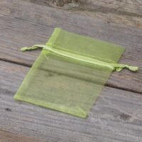 Bolsas de organza 8 x 10 cm - verde Semana Santa