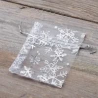 Bolsas de organza 8 x 10 cm - Navidad / 2 Fiestas y ocasiones especiales